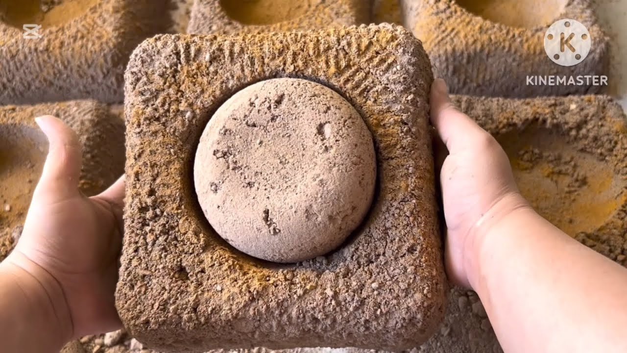 New 👻|| stone mud sand dry + water pool crumbling crispy crunchy sound 😍by RS ASMR