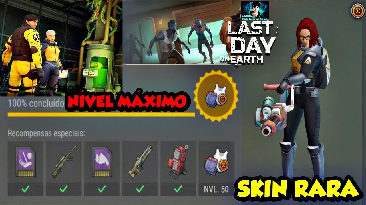 ●FINALMENTE NÍVEL MÁXIMO!! SKIN LENDÁRIA DO LABORATÓRIO +BUG SECRETO 👁 Last Day on Earth