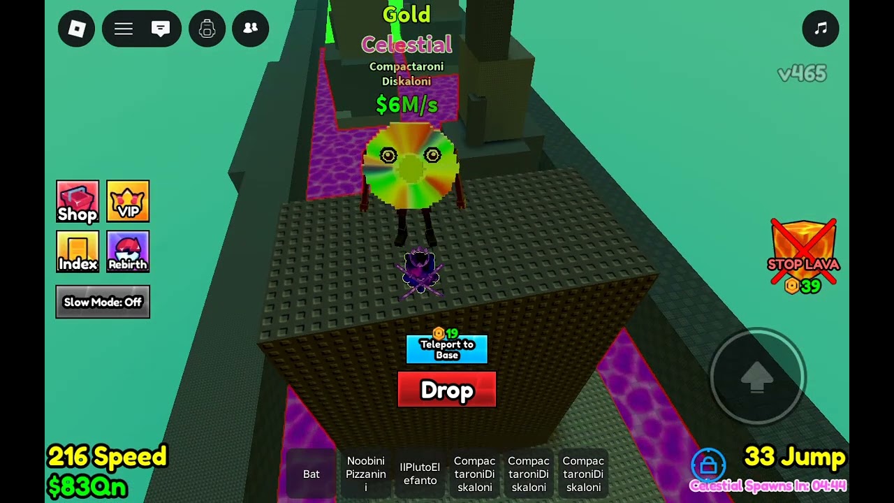 Survive Lava For brainrots admin abuse w
