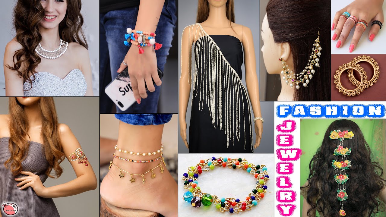 Fashion Girls ! Daily wear Jewelry Making Ideas... Earrings, Necklace, Anklet Etc.