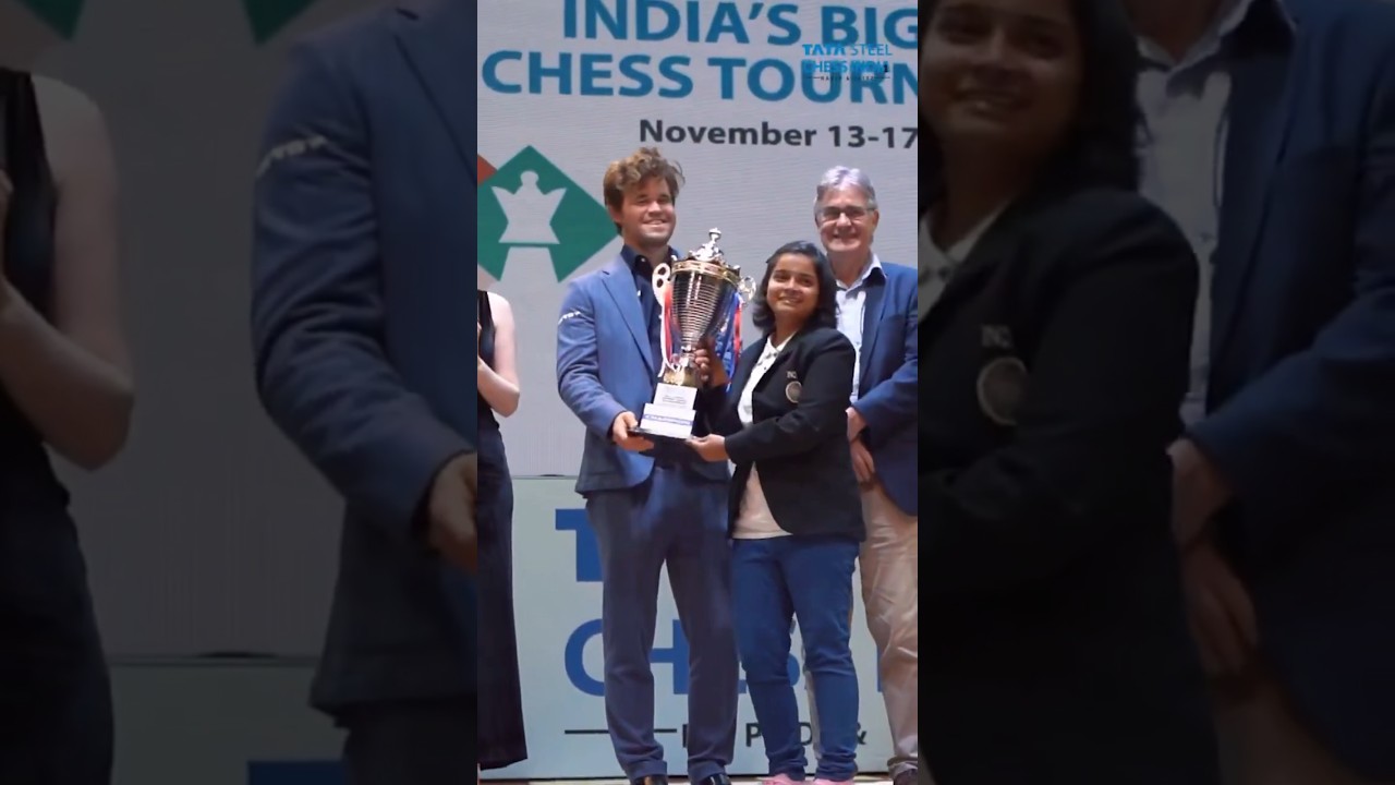 TATA Steel Chess: Women&rsquo;s Rapid Champion Bristy Mukherjee Receives Magnus Carlsen&rsquo;s Blessing