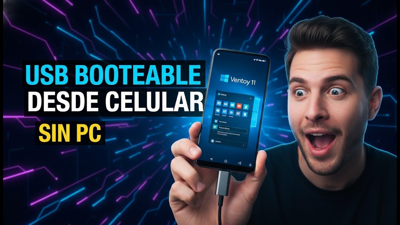 👉 Instala Windows desde Android con Ventoy (USB booteable SIN PC)