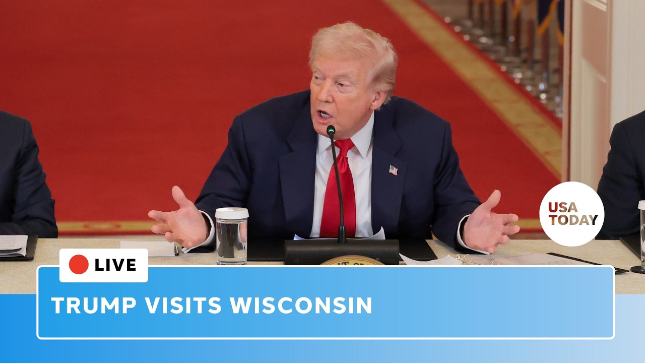 Trump Wisconsin visit live: President holds roundtable