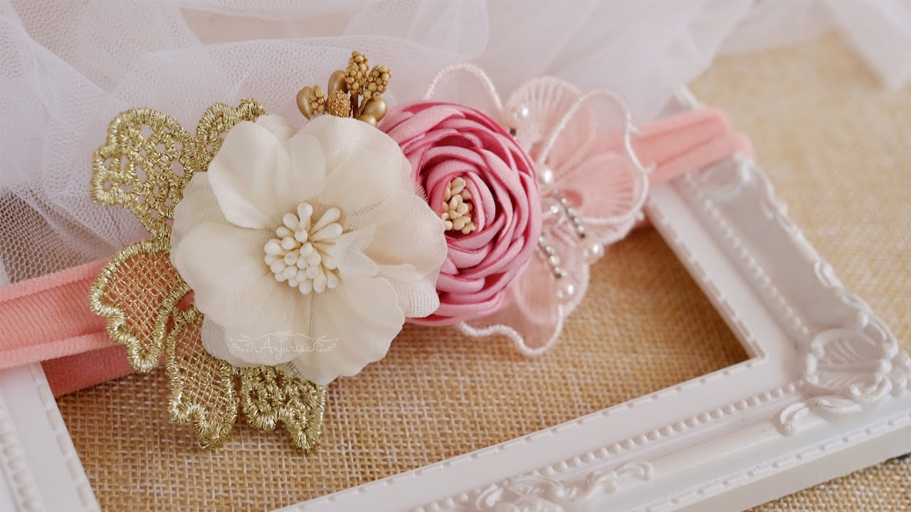 Tips Merangkai Bunga untuk Membuat Bando Anak Bayi bagi Pemula - Headband Bunga Kain