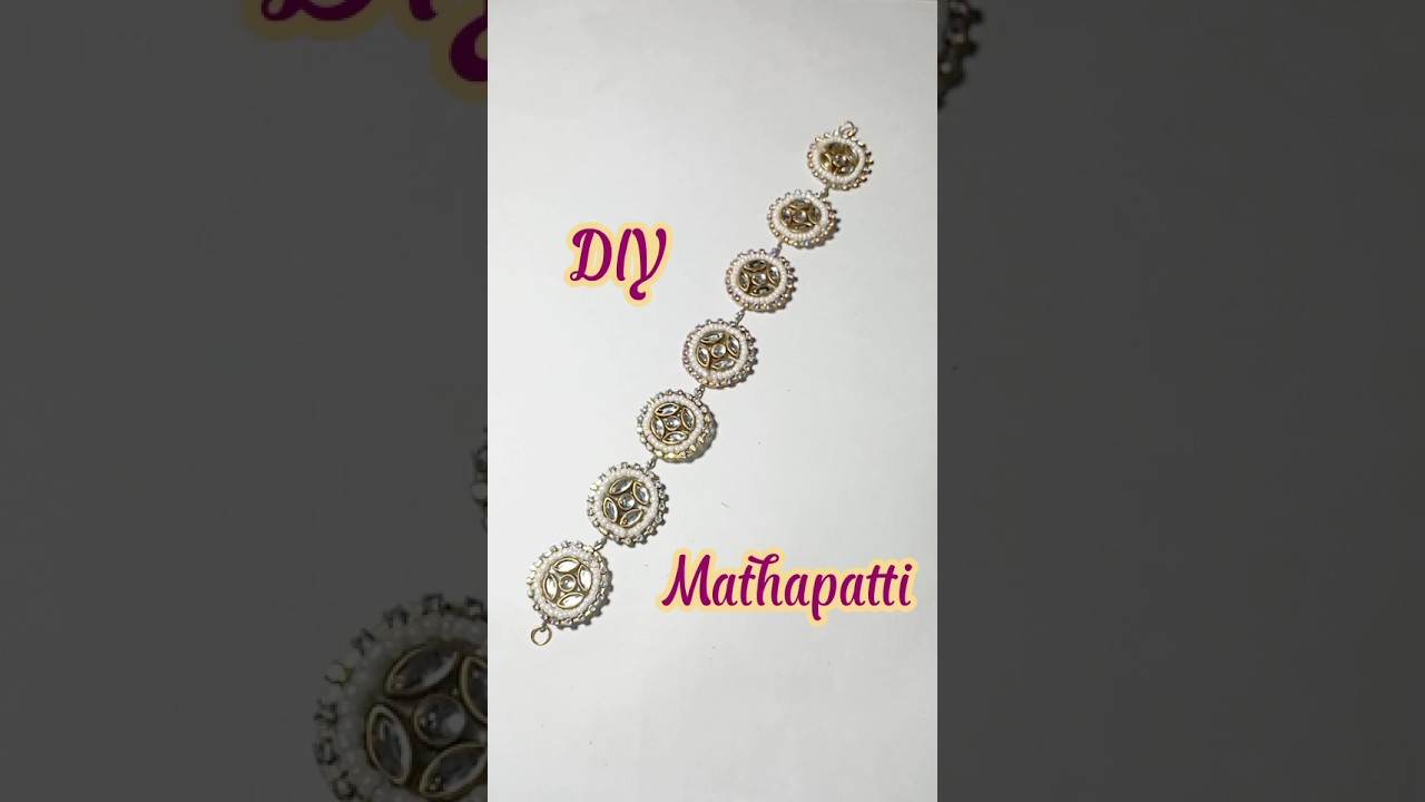 Making beautiful Mathapatti at home | DIY hair Accessories 