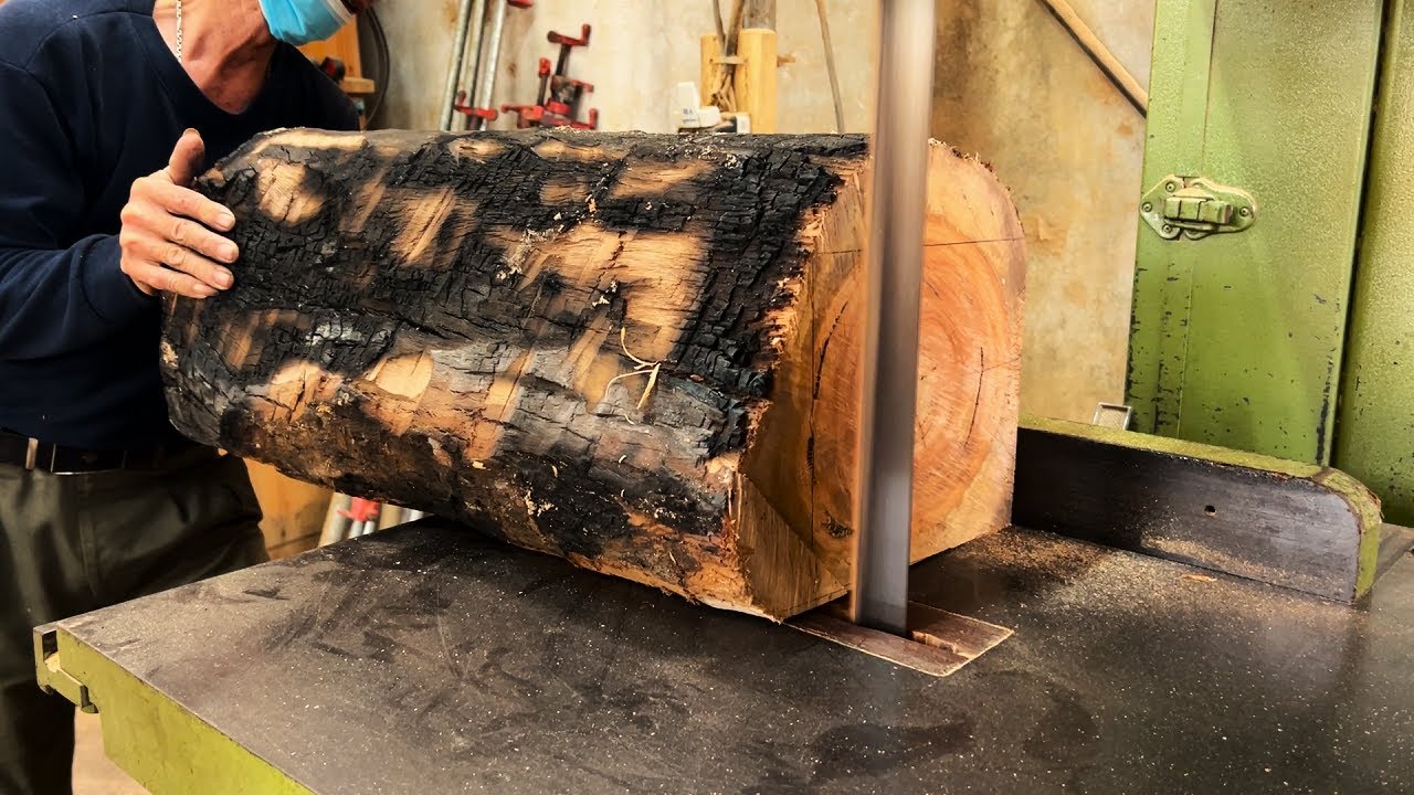 Amazing Recycling Idea From Fire Burned Wood | 