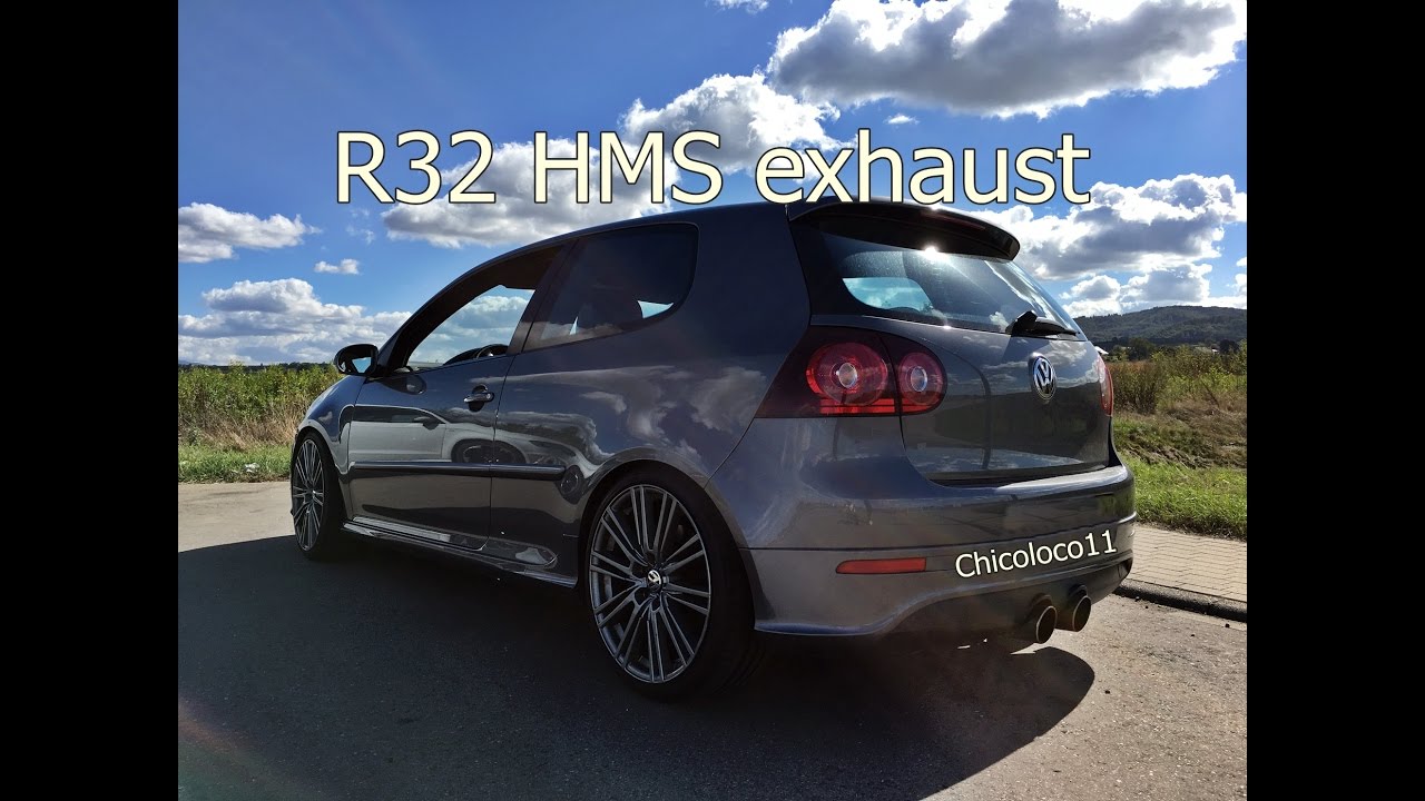 Golf 5 V R32 extrem loud HMS exhaust Klappenauspuff