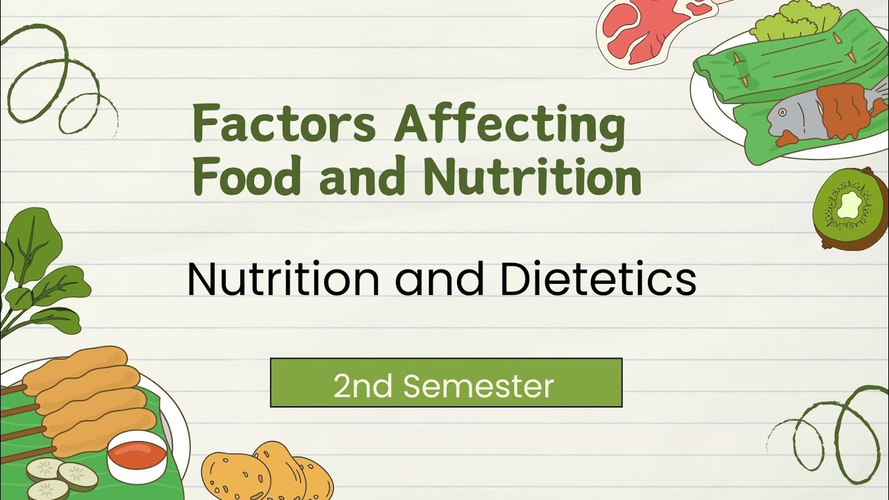 Factors Affecting Food and Nutrition | BSc Nursing Nutrition and Dietetics | With Examples