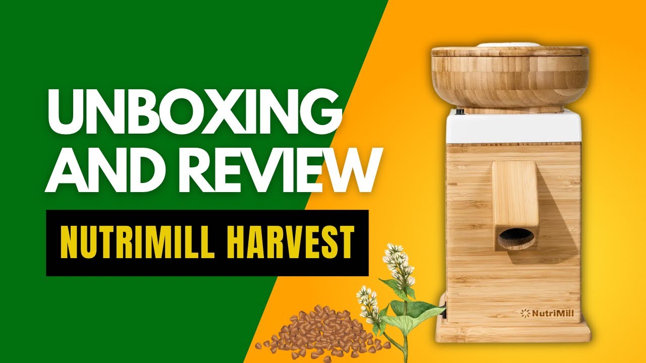 Распаковываем зерновую мельницу NutriMill Harvest + рецепт свежего гречневого хлеба-роти! 🍞 | Вни...