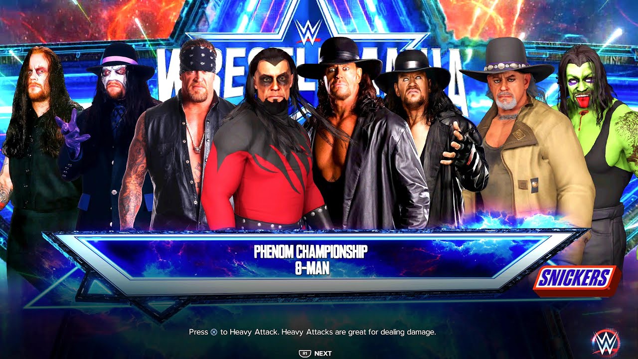 UNDERTAKER 8-Man Match for the PHENOM Championship [WWE 2K23] [Ultra Realistic] [RTX 4090] [4K60FPS]