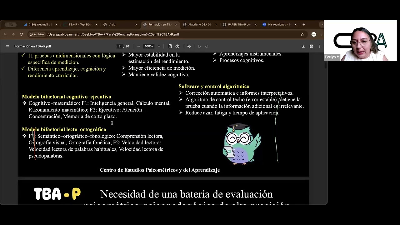 Lanzamiento Oficial del Test Básico de Aprendizaje Profundo (TBA-P)
