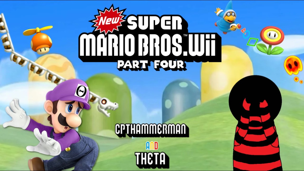 The Bone-Coaster! New Super Mario Bros. Wii WITH Theta! Part 4