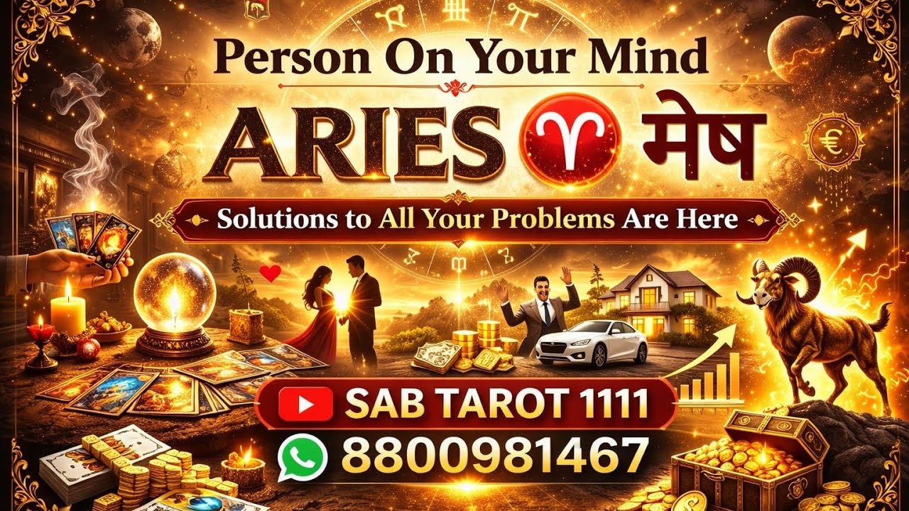 ARIES ♈ मेष l PERSON On YOUR MIND l 8800981467 @sab1111 @SabTarot1111-Aquarius #live #tarotreading