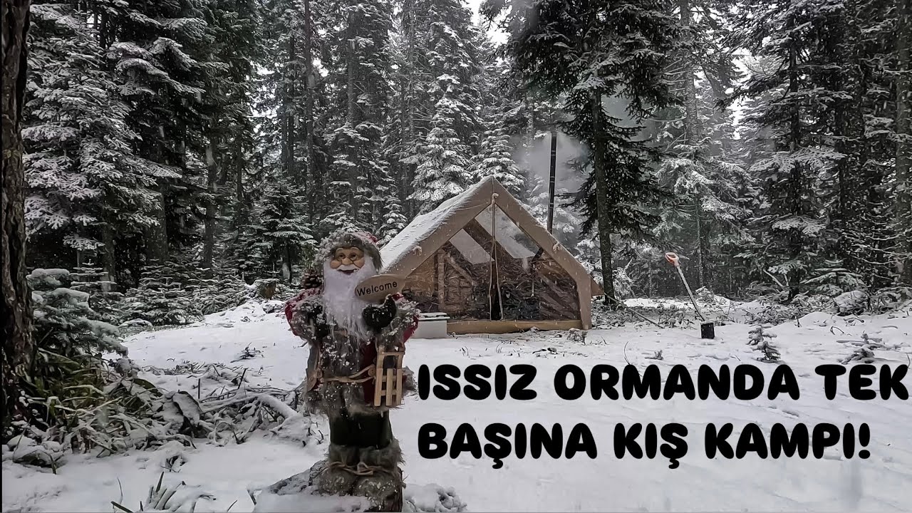 ISSIZ ORMANDA TEK BAŞINA KIŞ KAMPI!
