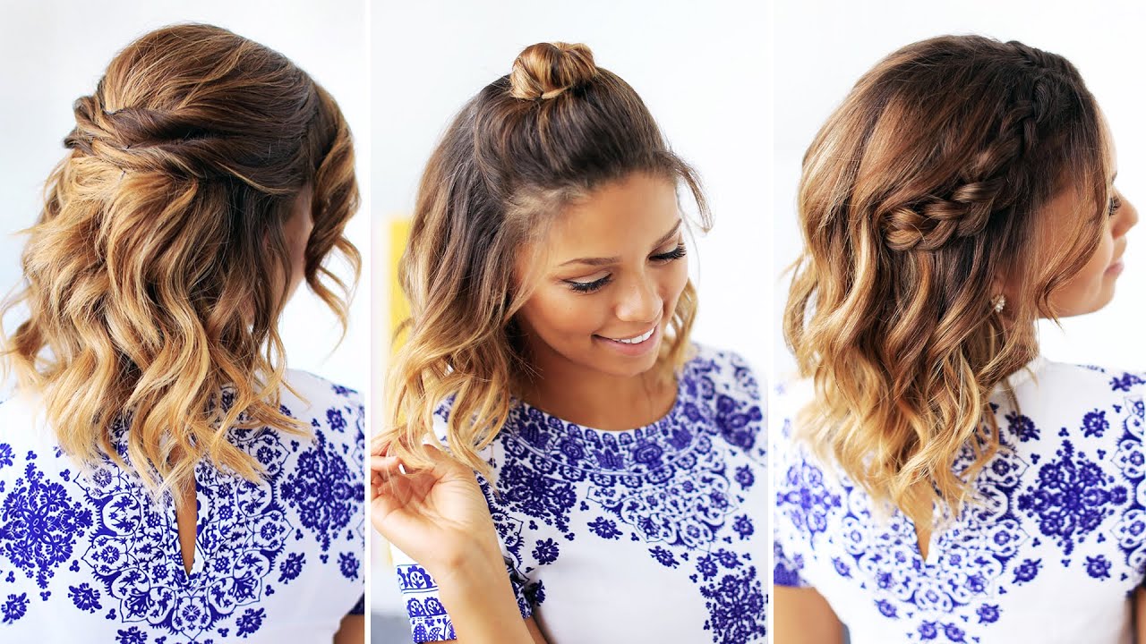 3 Easy Hairstyles for Short Hair