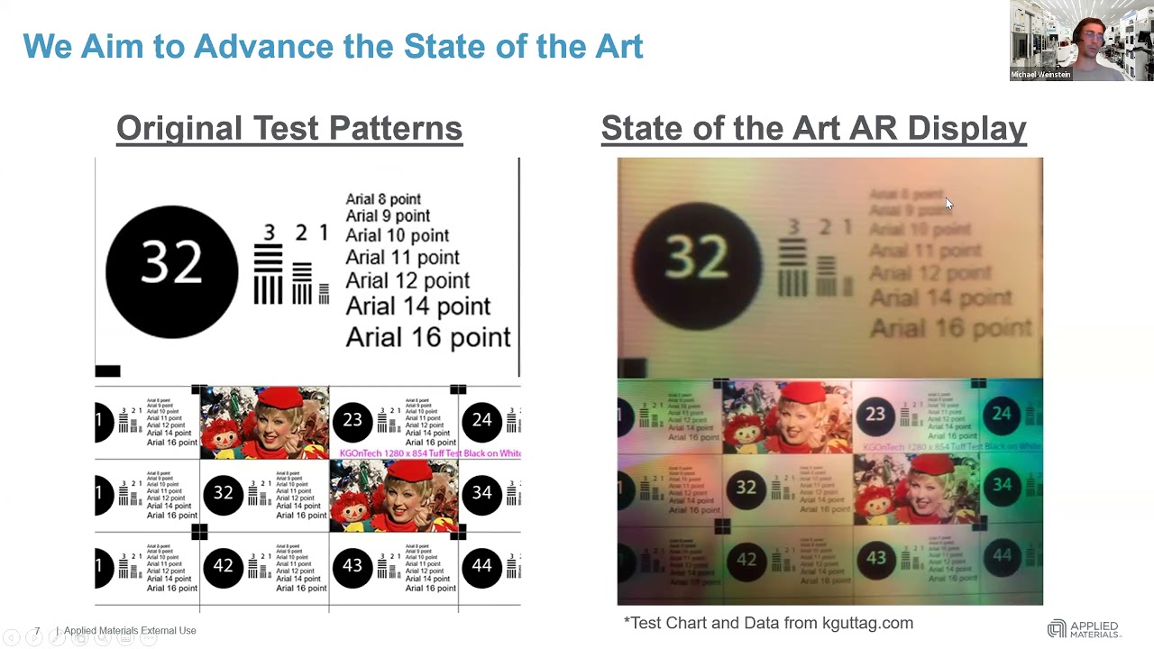 Michael Weinstein from Applied Materials at the New York Augmented Reality Meetup, June 28th 2021