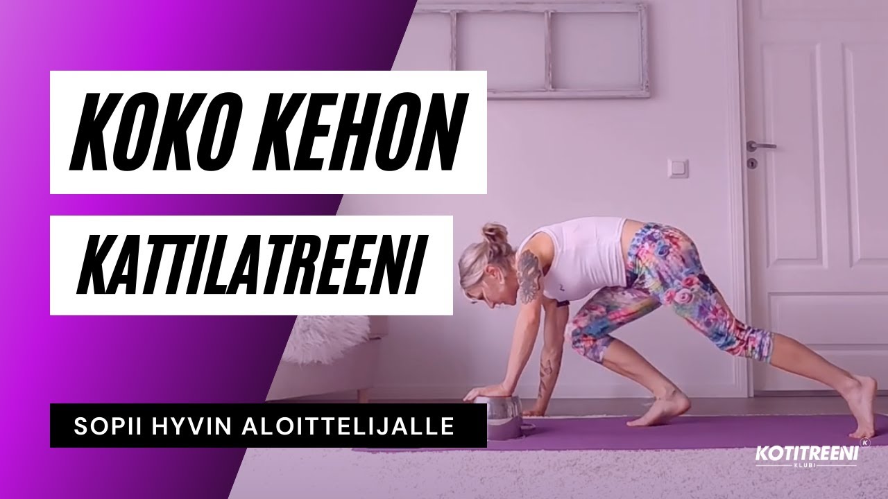 Kattilatreeni koko vartalolle | KESTO 10 min | Kotitreeni | Reetta V&auml;h&auml;-Ruka
