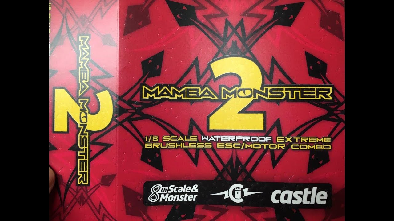 Castle Creations 1/8 Scale Mamba Monster 2 ESC & 2200KV Motor Combo Unboxing