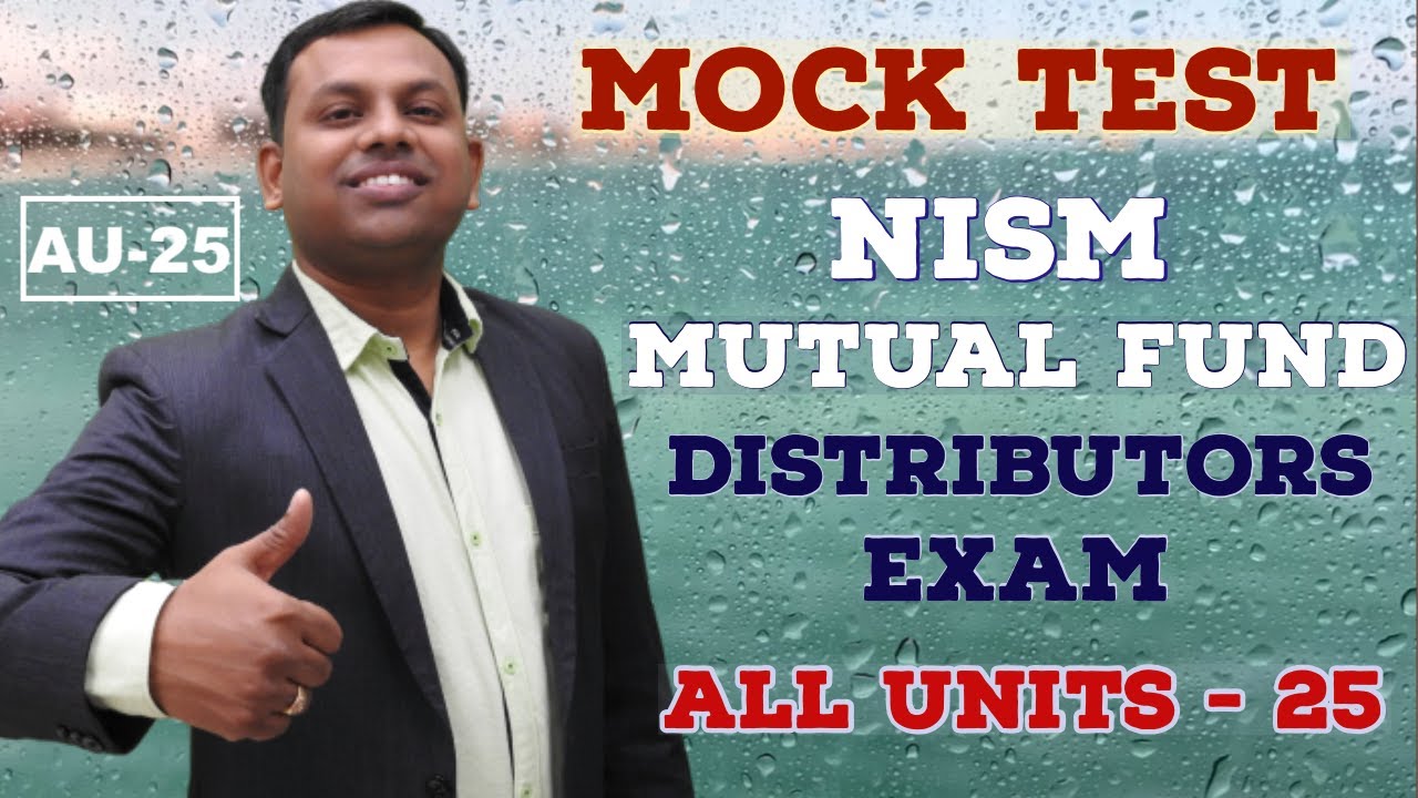 NISM Exam Preparation -  Mutual Fund Advisor Exam Mock Test -  All Units 25 Hindi