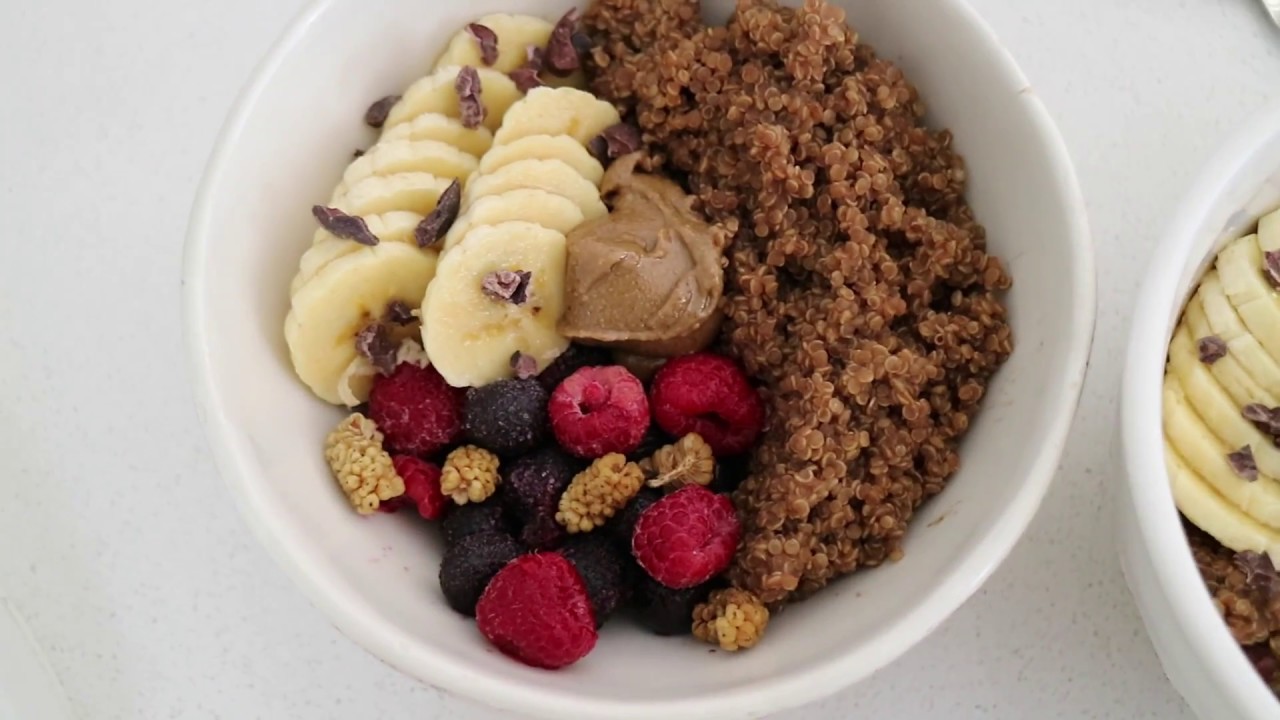 Quinoa de Chocolate y Cafe - Mocha Latte Quinoa. Desayuno saludable