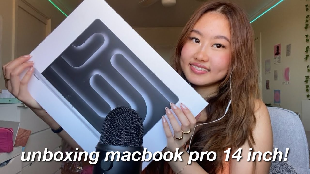 ASMR unboxing macbook pro m3!