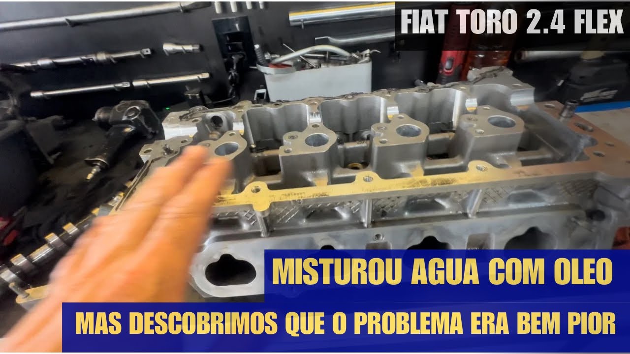 Veja o diagnóstico dessa Fiat Toro 2.4 flex que misturou água com óleo mas o problema era bem pior!