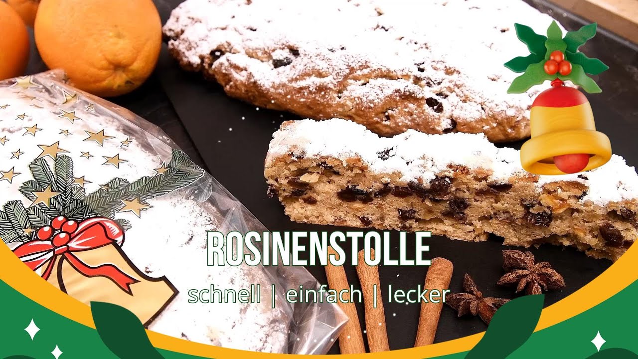 Weihnachtlicher Rosinenstollen. Ein Rezept aus dem Erzgebirge.