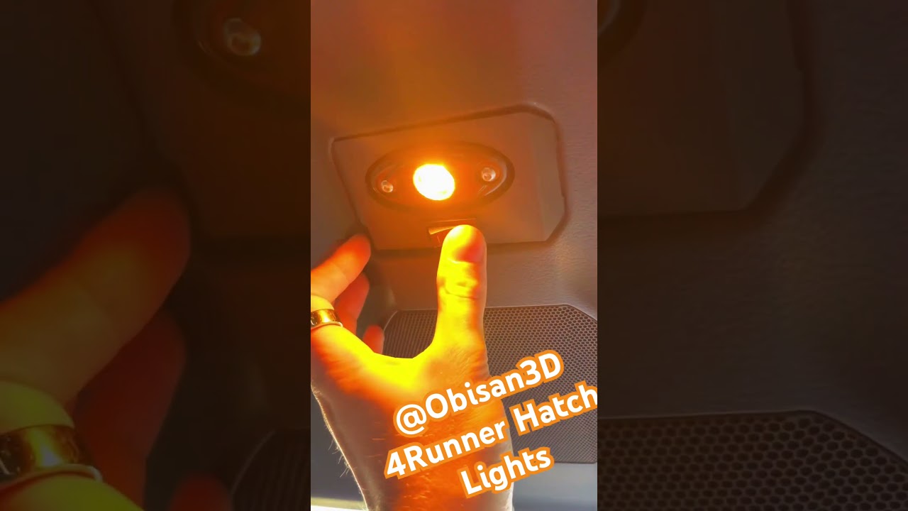 Easy Install of the Obisan3D 4Runner Hatch Lights. #offroadlights #obisan3d #4runner