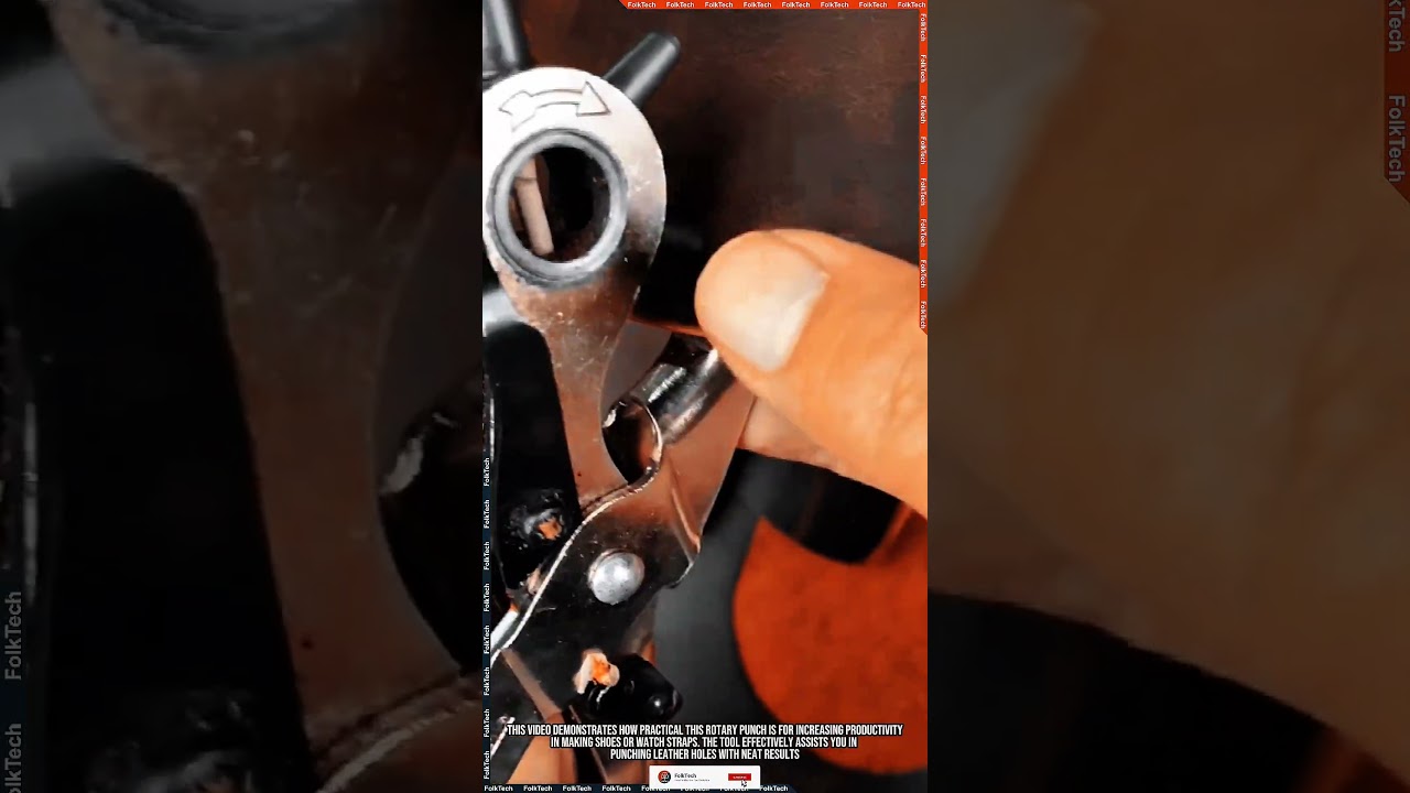 Rotary Leather Punch: Punching Leather Holes Neat Uniform Precise 