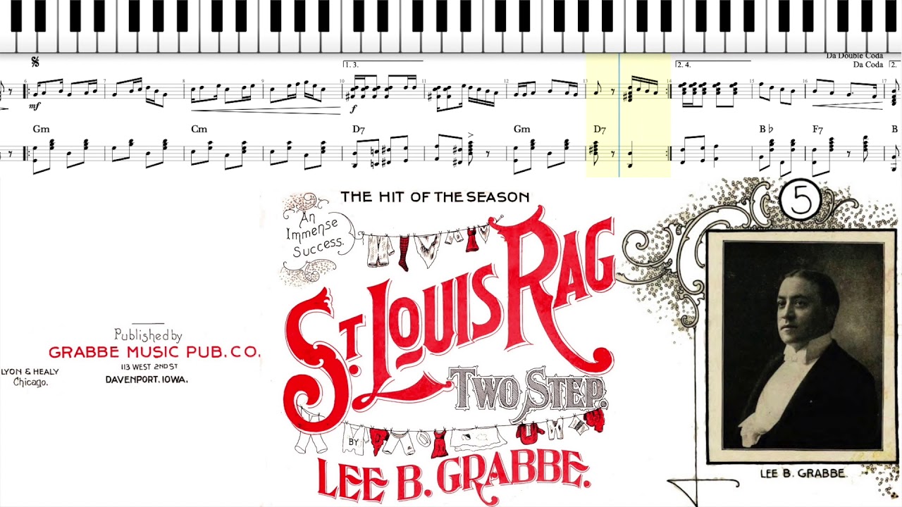 St. Louis Rag by Lee B. Grabbe (1899, Ragtime piano)