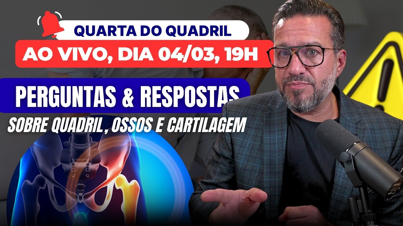 PERGUNTAS E RESPOSTAS SOBRE O SEU QUADRIL E ARTROSE - Quarta do Quadril nº 196 | Dr. David Gusmão