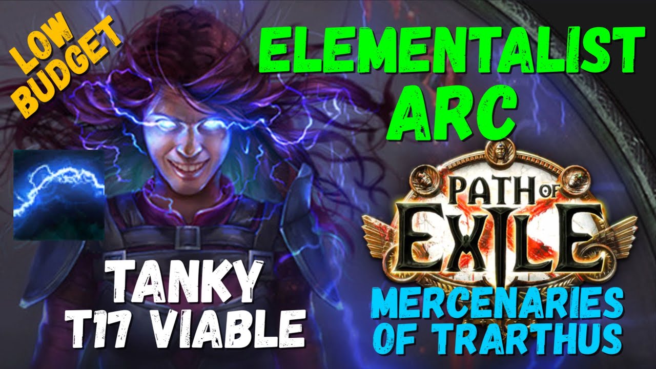 [POE 3.26] Elementalist Arc Build, Tanky on Low Budget, T17 Viable