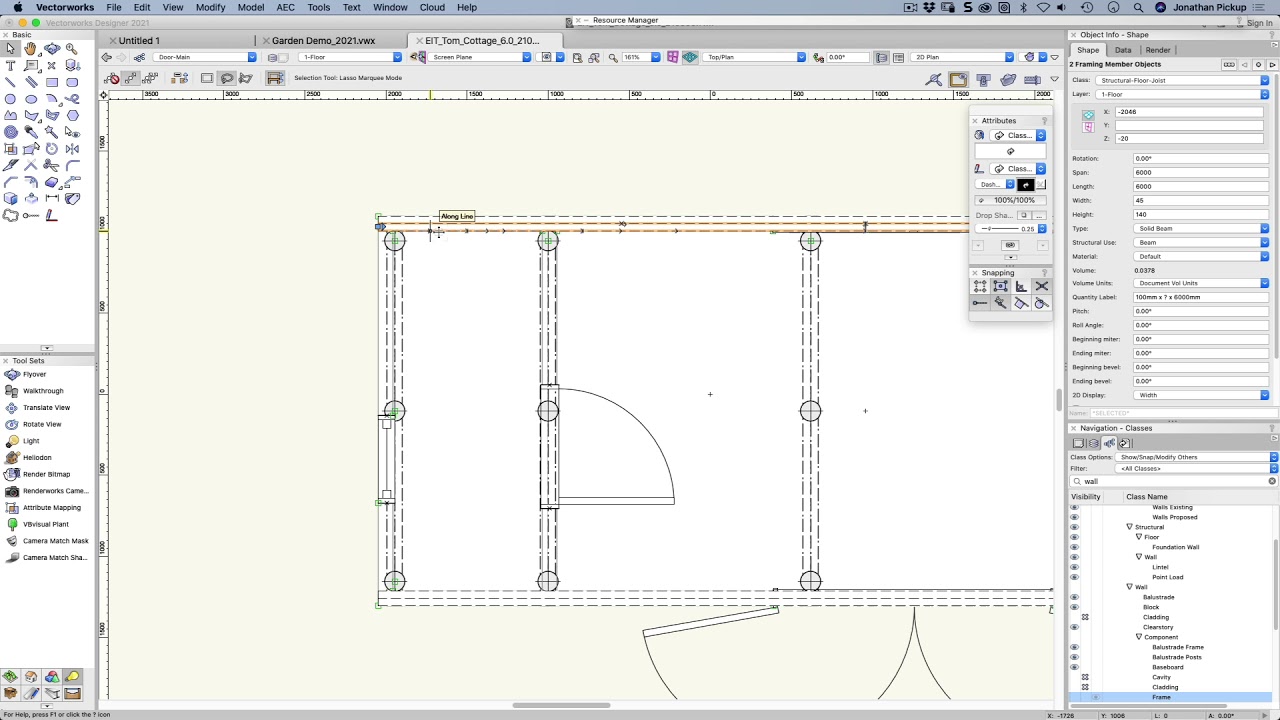 Vectorworks 2021 Move By Points Tool - Podcast 227