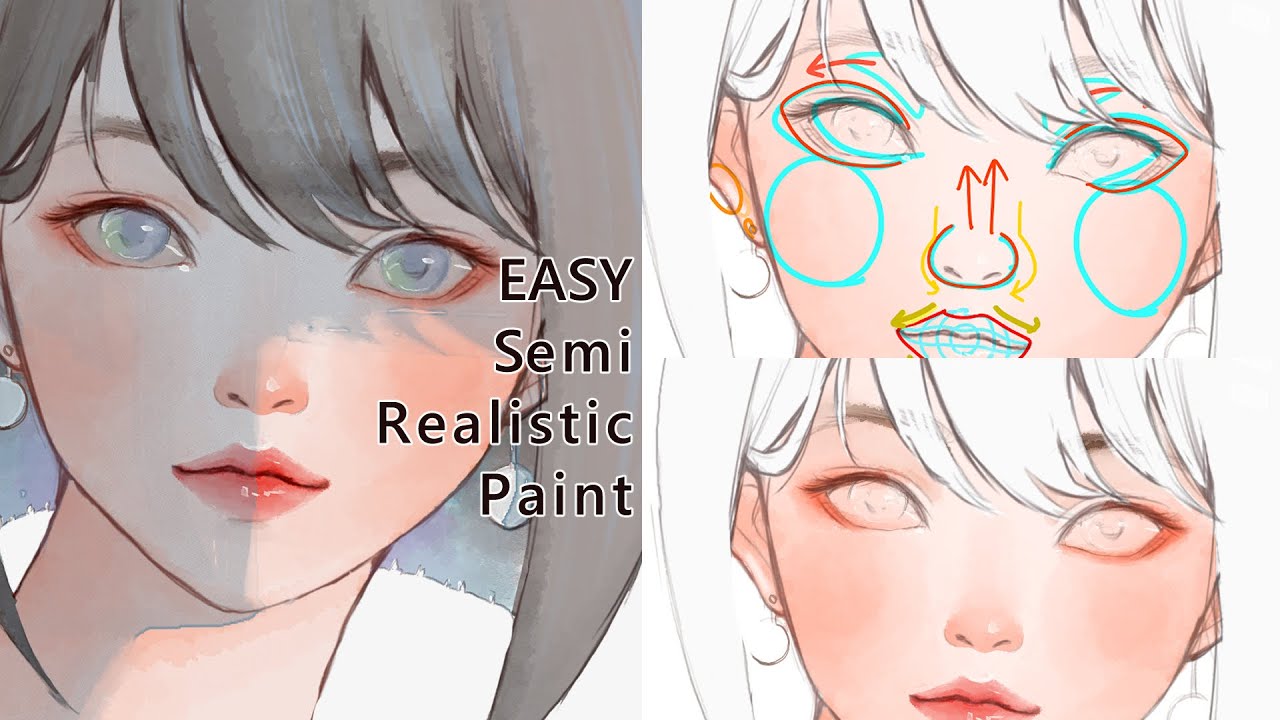 How to Color Semi-Realistic Characters with Digital Watercolor | Perfect for First-Timers