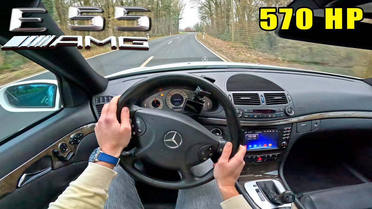570HP Mercedes E55 AMG W211 *V8 KOMPRESSOR* POV Test Drive