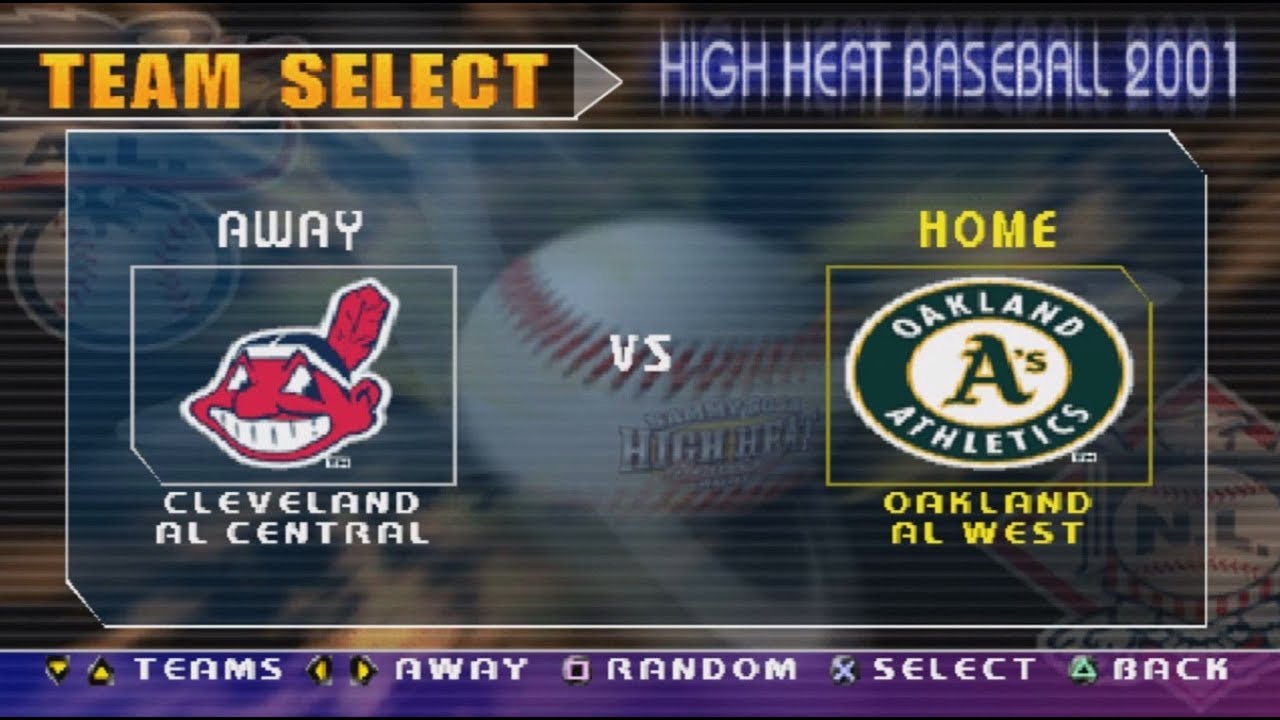 Tribe Power VS Oakland - Sammy Sosa High Heat Baseball 2001