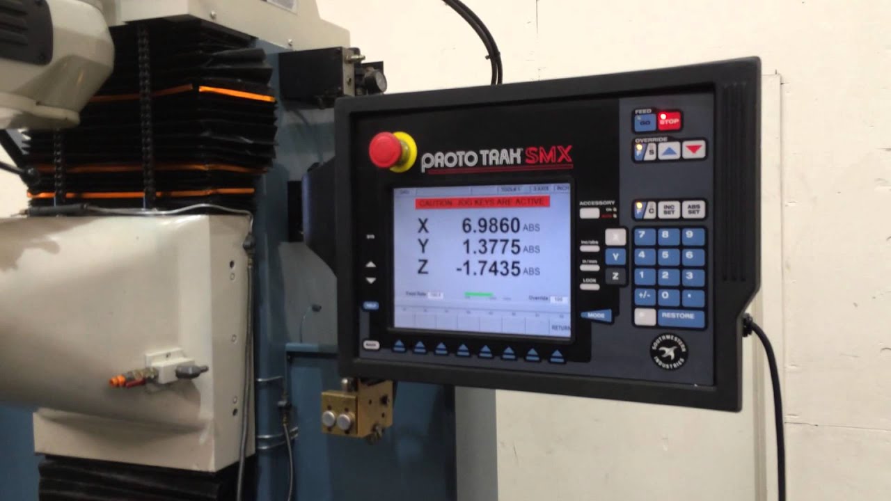 TRAK 3-AXIS CNC BED MILL w/HAND WHEELS