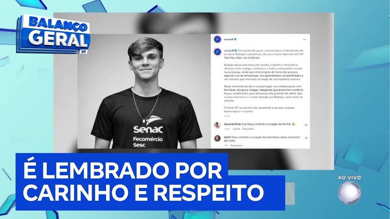 Comunidade escolar lamenta morte do jovem de 16 anos agredido no DF | Balanço Geral DF