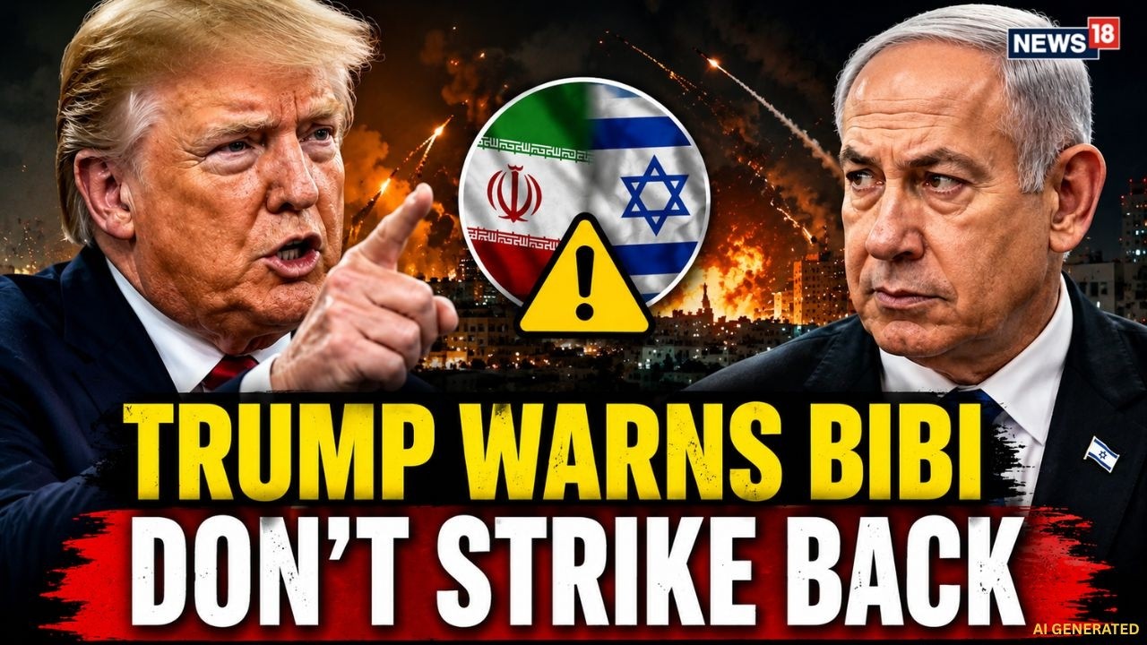 TRUMP WARNS BIBI LIVE : DON'T STRIKE BACK | Iran Attacks Israel, Middle East on Edge | War Paused?