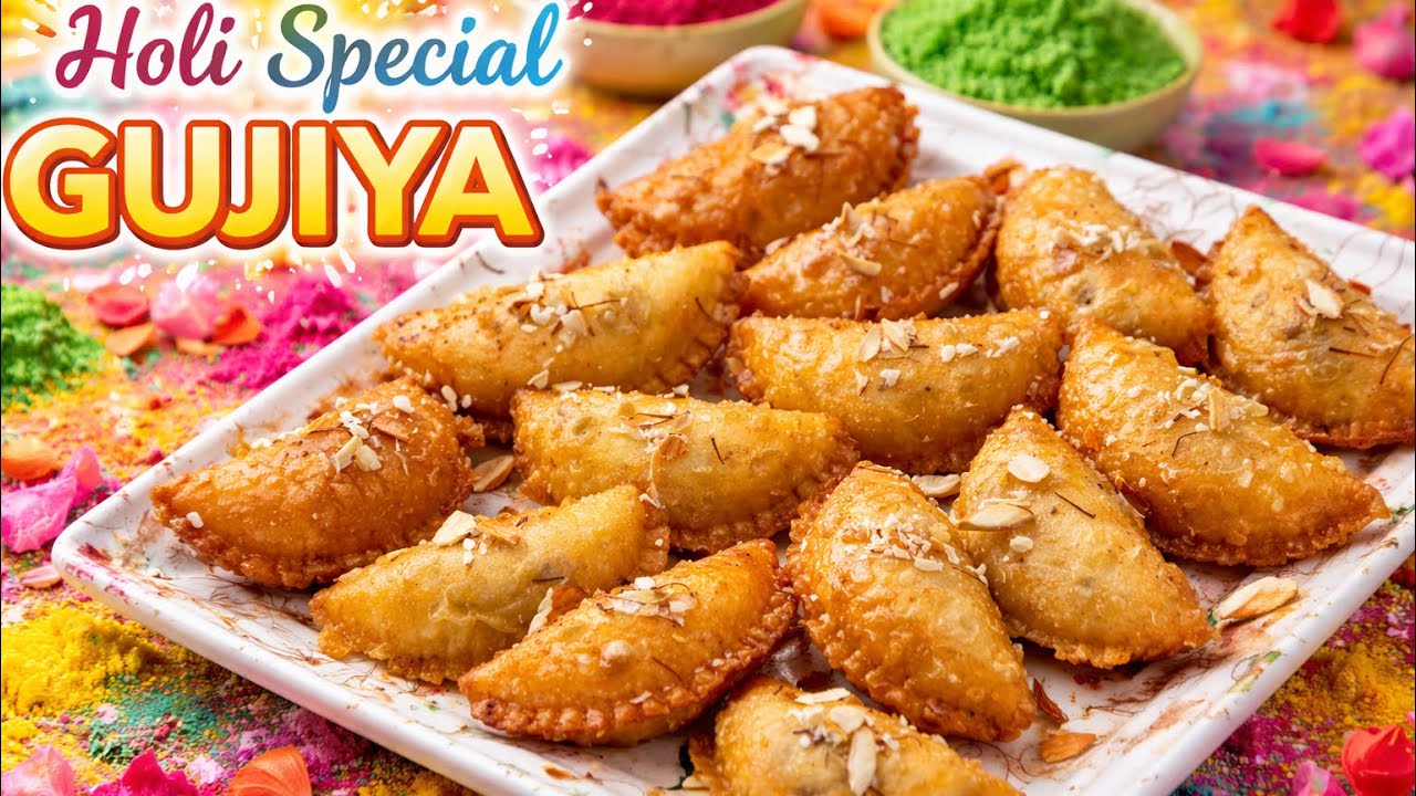 Mawa Gujiya Recipe | Traditional Holi Special Khoya Gujiya