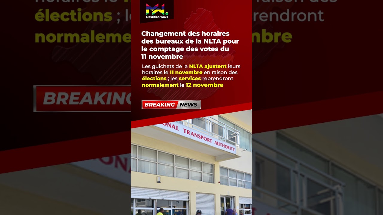 Changement des horaires des bureaux de la NLTA pour le comptage des votes du 11 novembre