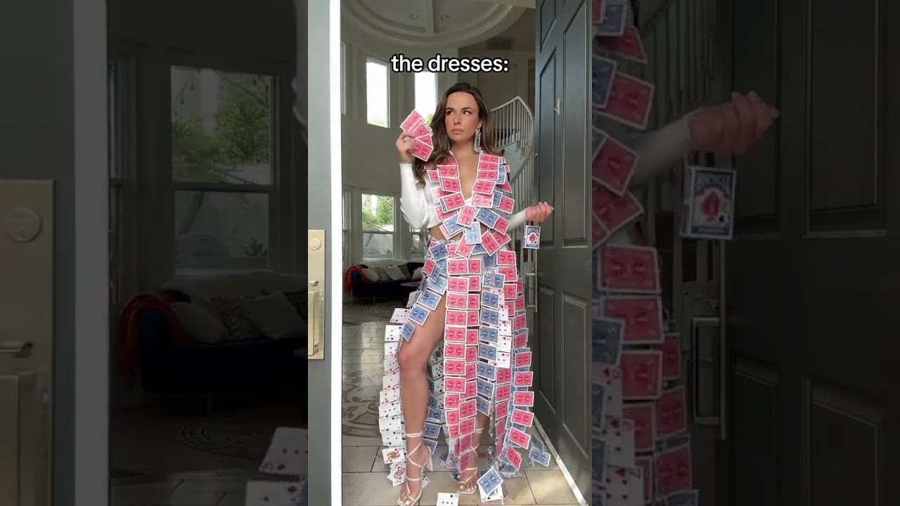i made dresses out of random things in my house