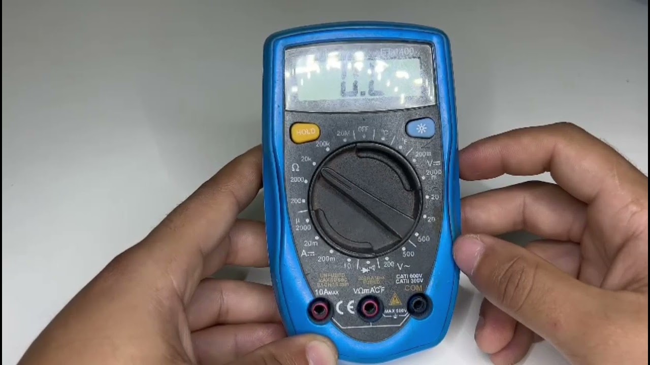 Multímetro digital minipa ET-1400, tutorial.