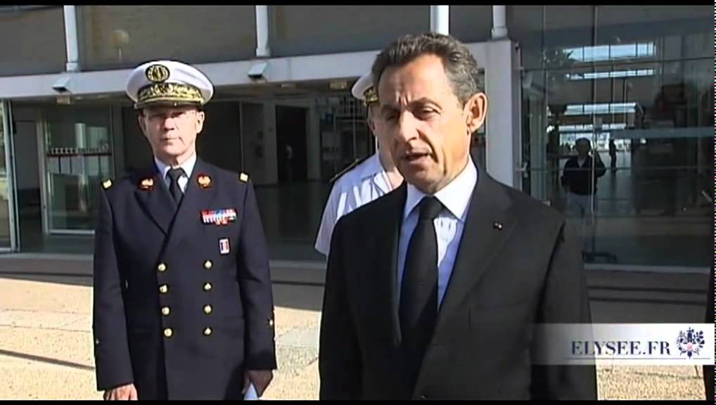 Déclaration de N. Sarkozy à l'hôpital d'Instruction des Armées de Percy