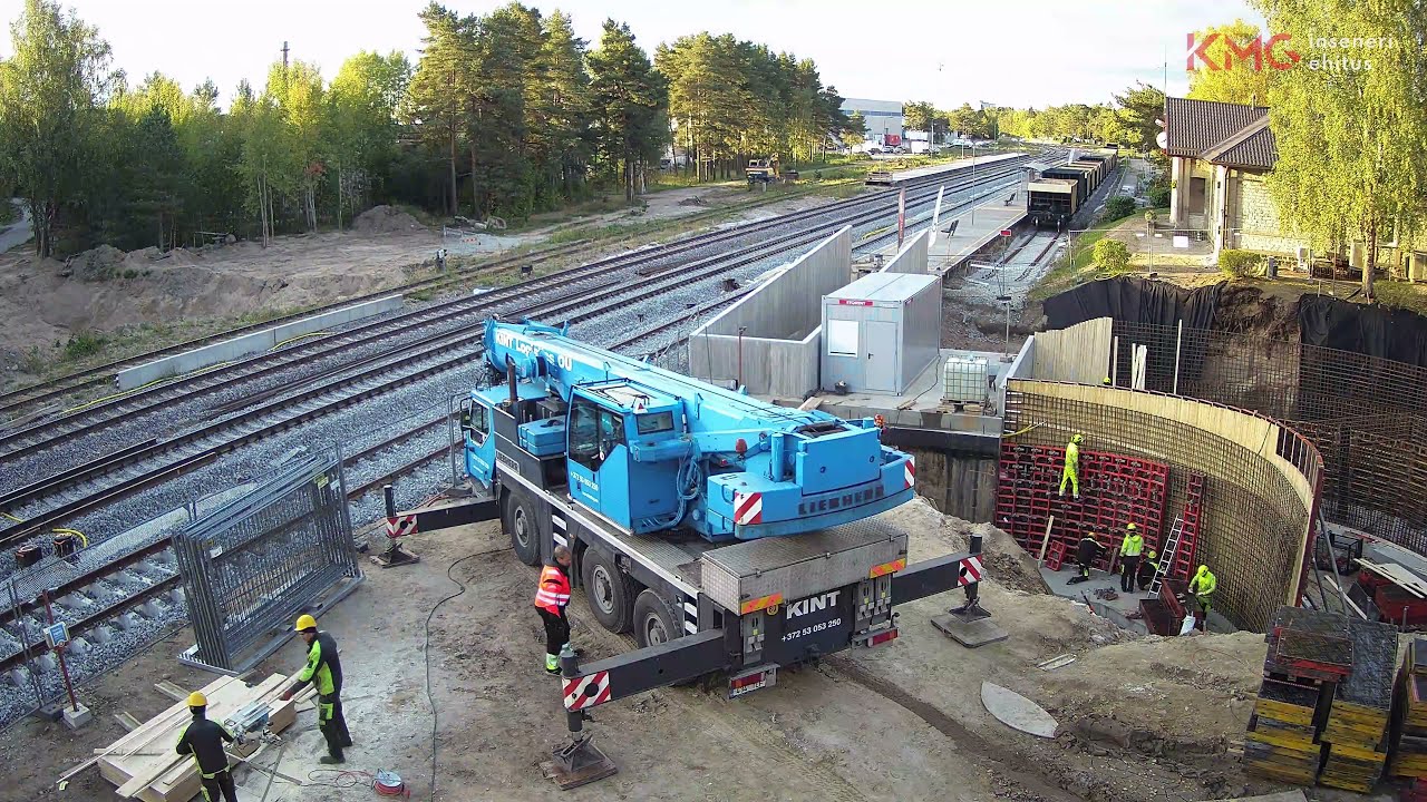 Liiva raudteejaama kergliiklustunneli ehitust&ouml;&ouml;d
