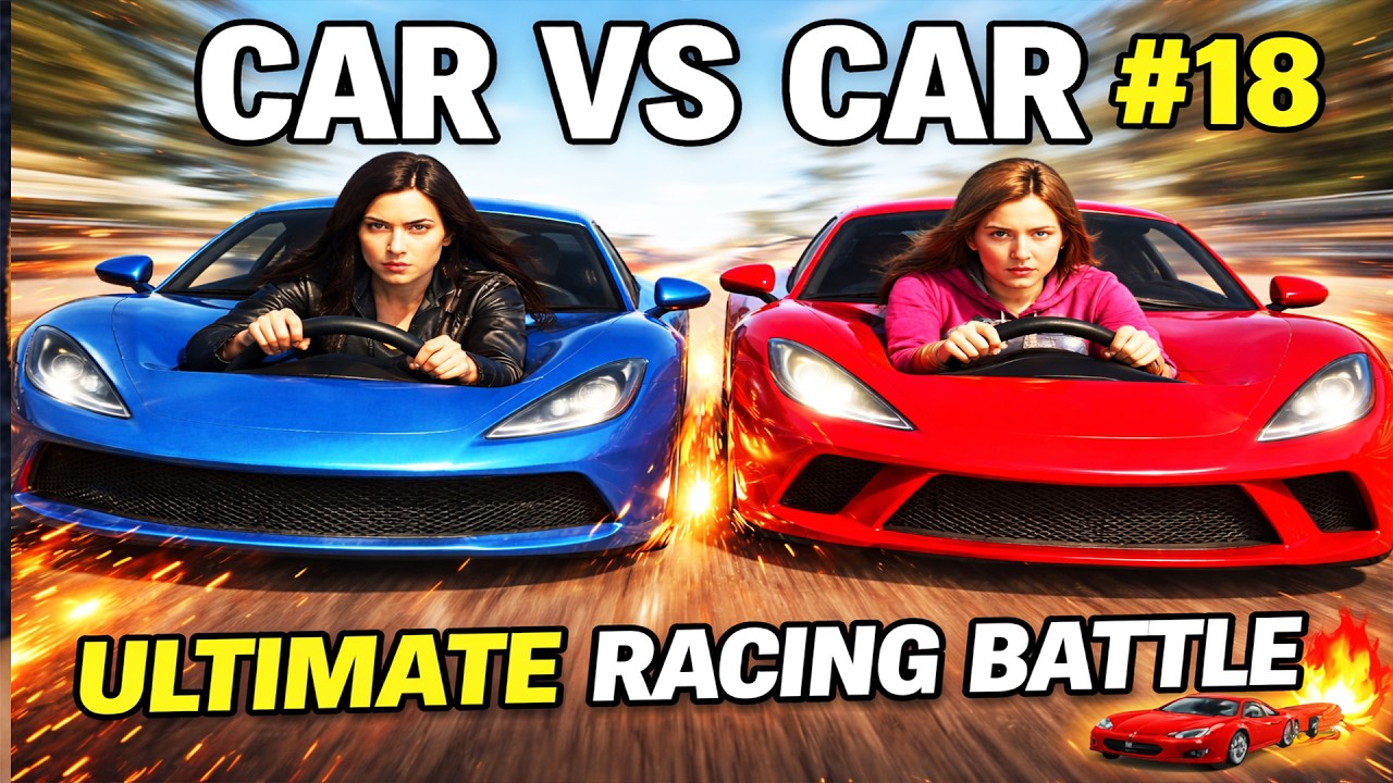 Cars Vs Cars Challenge in GTA 5 Online #18 | Ultimate Racing Battle With Girls 🚗🔥