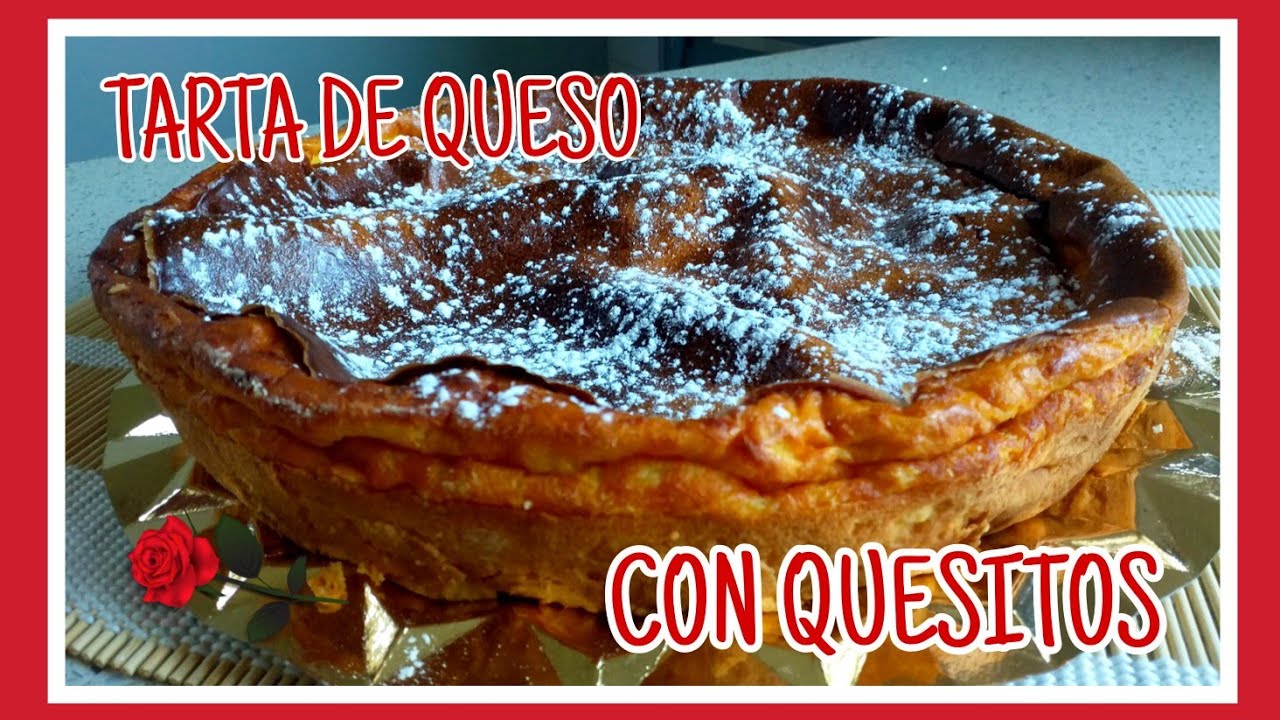 Tarta de queso con QUESITOS, al horno 🧀🧀🧀 / Miss Cositas Canal
