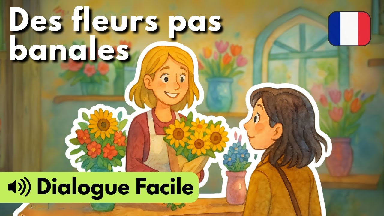 Learn French with Mini Dialogues - Ep. 26: At the Flower Shop (A2)