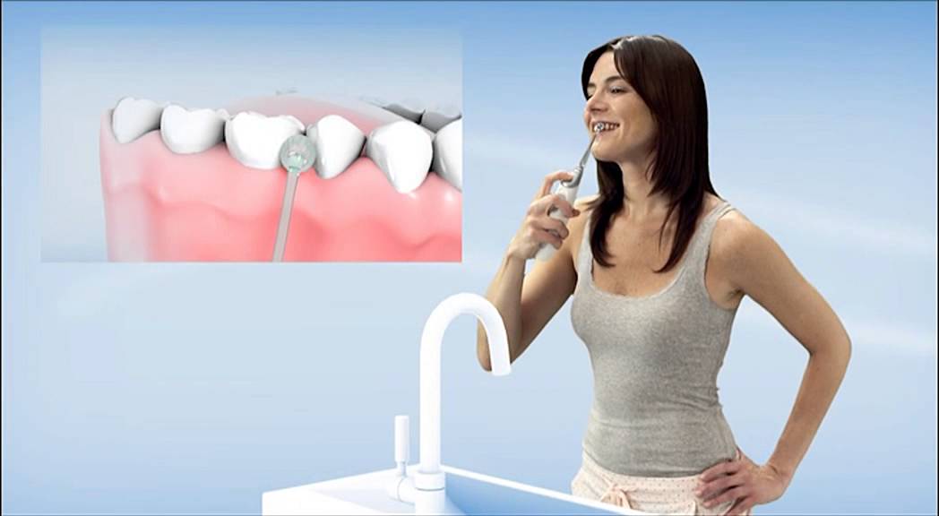 Philips AirFloss Sonicare. Аппарат для промывания межзубных промежутков.