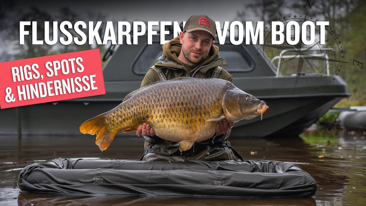 Bootskarpfenangeln am Fluss - Simon Middendorf zeigt dir wie es geht | Flusskarpfen